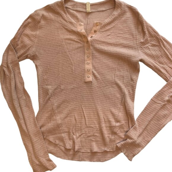 Free People intimates Henley top - Picture 2 of 3